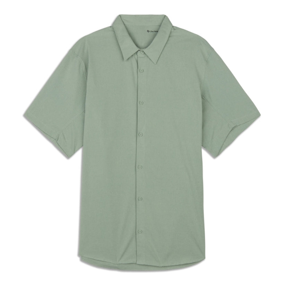 Lululemon Palm Court Green Casual Button Down Shirt
